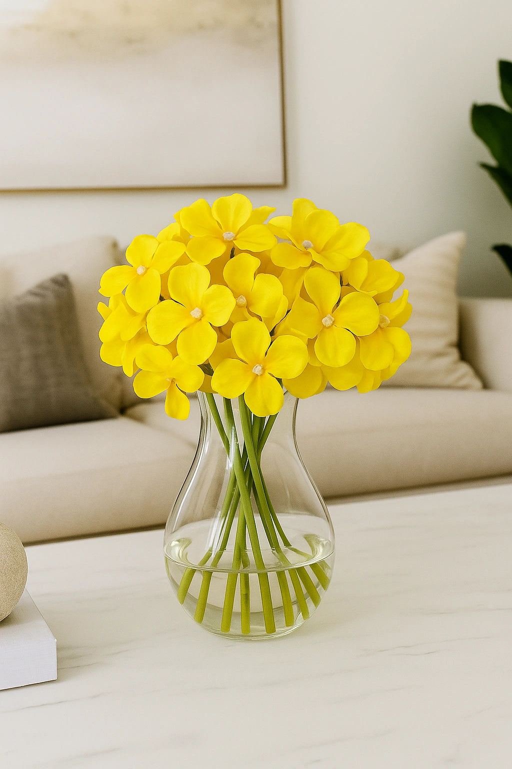 Yellow Flr Hydrangea 27 Petals (Pack of 100)
