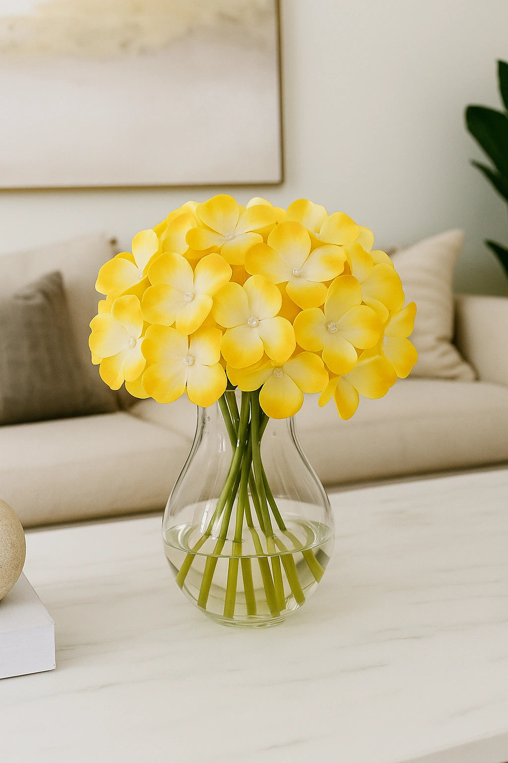 Yellow White Flr Hydrangea 27 Petals (Pack of 100)