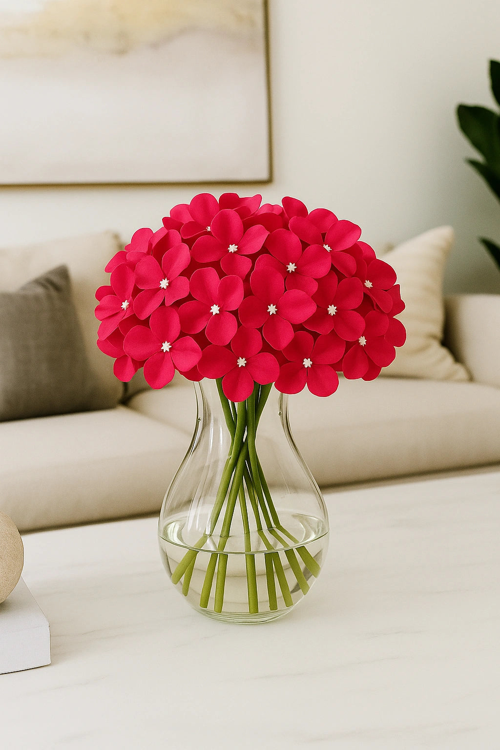 Dark Red Flr Hydrangea 27 Petals (Pack of 100)