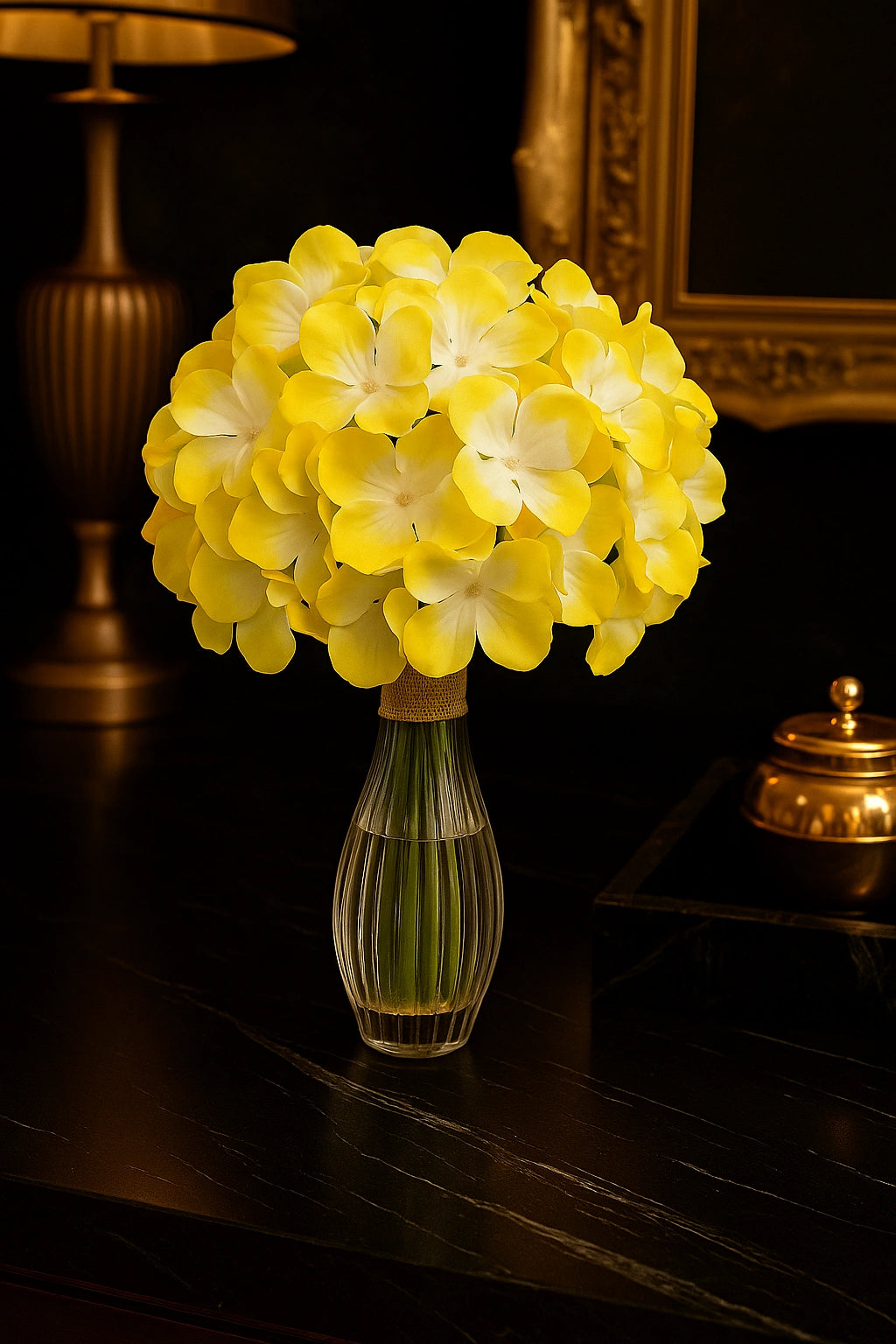 Yellow White Flr Hydrangea 54 Petals (Pack of 50)