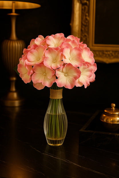 Pink Light Peach Flr Hydrangea 54 Petals (Pack of 50)