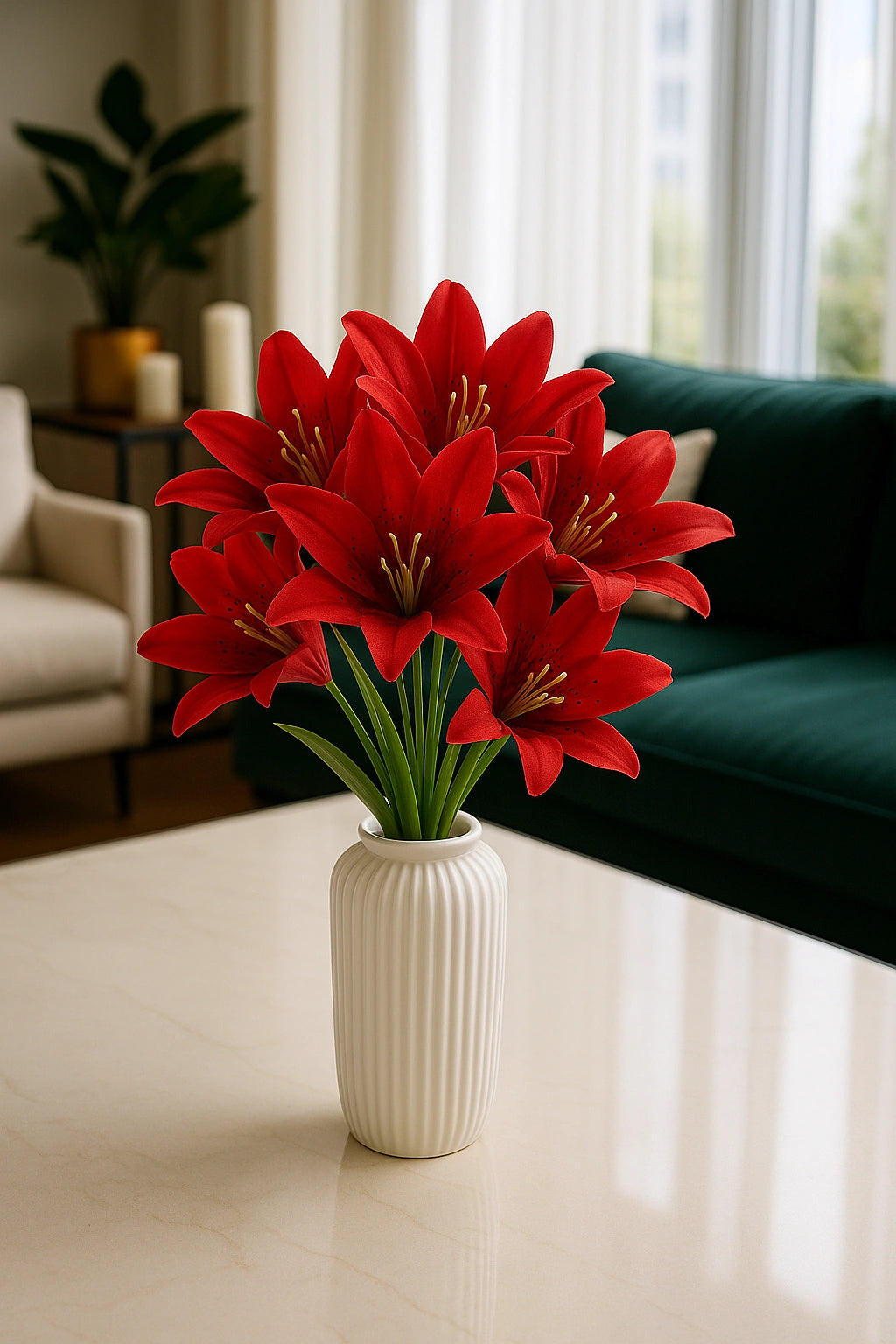 Red Flr Lily Head ( Pack of 100)