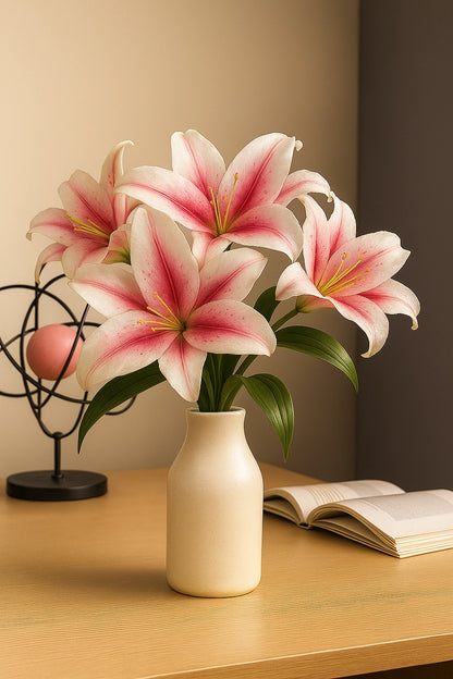 Pink Flr Lily Head ( Pack of 100)