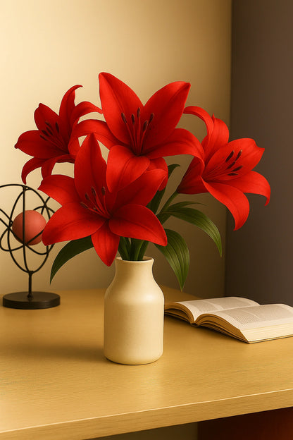 Red Flr Lily Head ( Pack of 100)