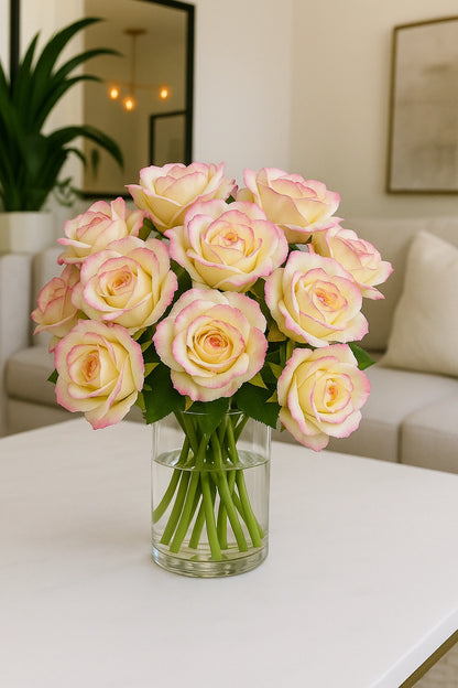 Light Magenta Cream MR10 Rose (Pack of 90)