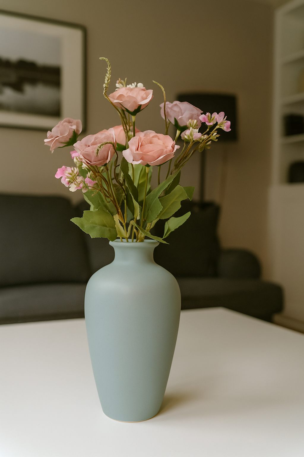 Peony Flowers Bouquet 30cm Pink Brown (Pack of 5)