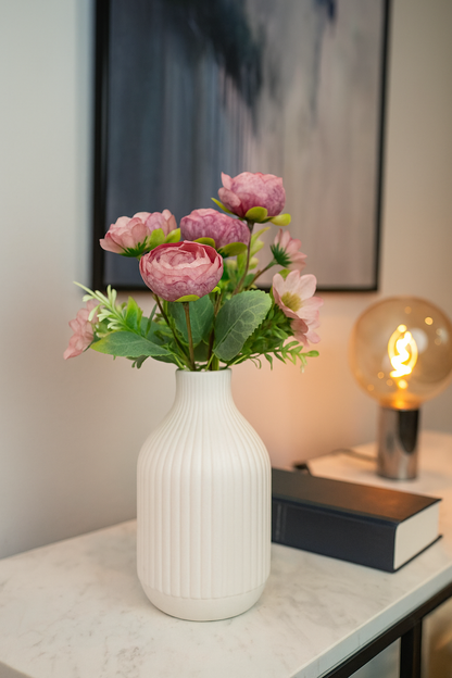Peony Blooms Flower Bunch 30cm Light Pink (Pack of 5)