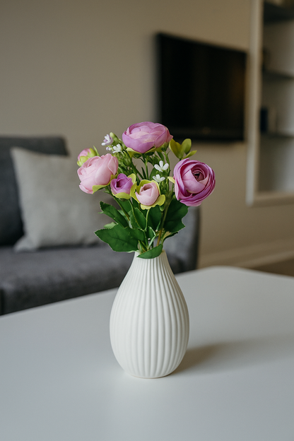 Peony  Blooms Flower Bunch 30cm Purple Light Purple (Pack of 5)