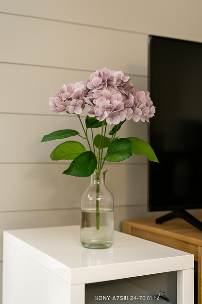 Bunch PU Hydrangea 5 Stick 44' Lavender (Pack of 5)