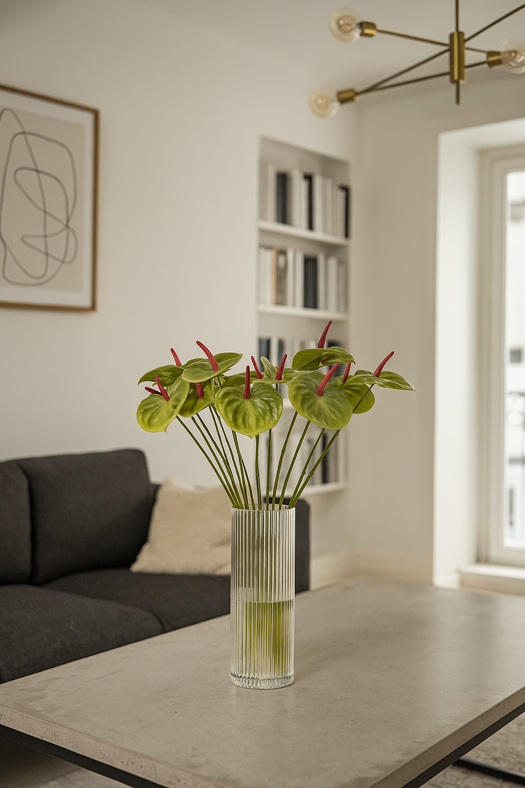 Anthurium Stick 17.5" - D/s Green (Pack of 10)