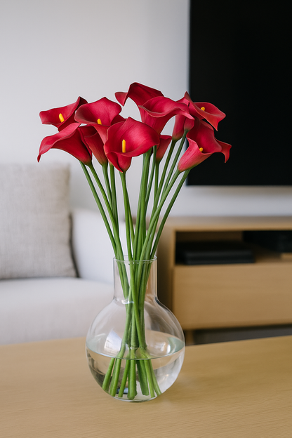 Calla Lilly Small Red (Pack of 10)