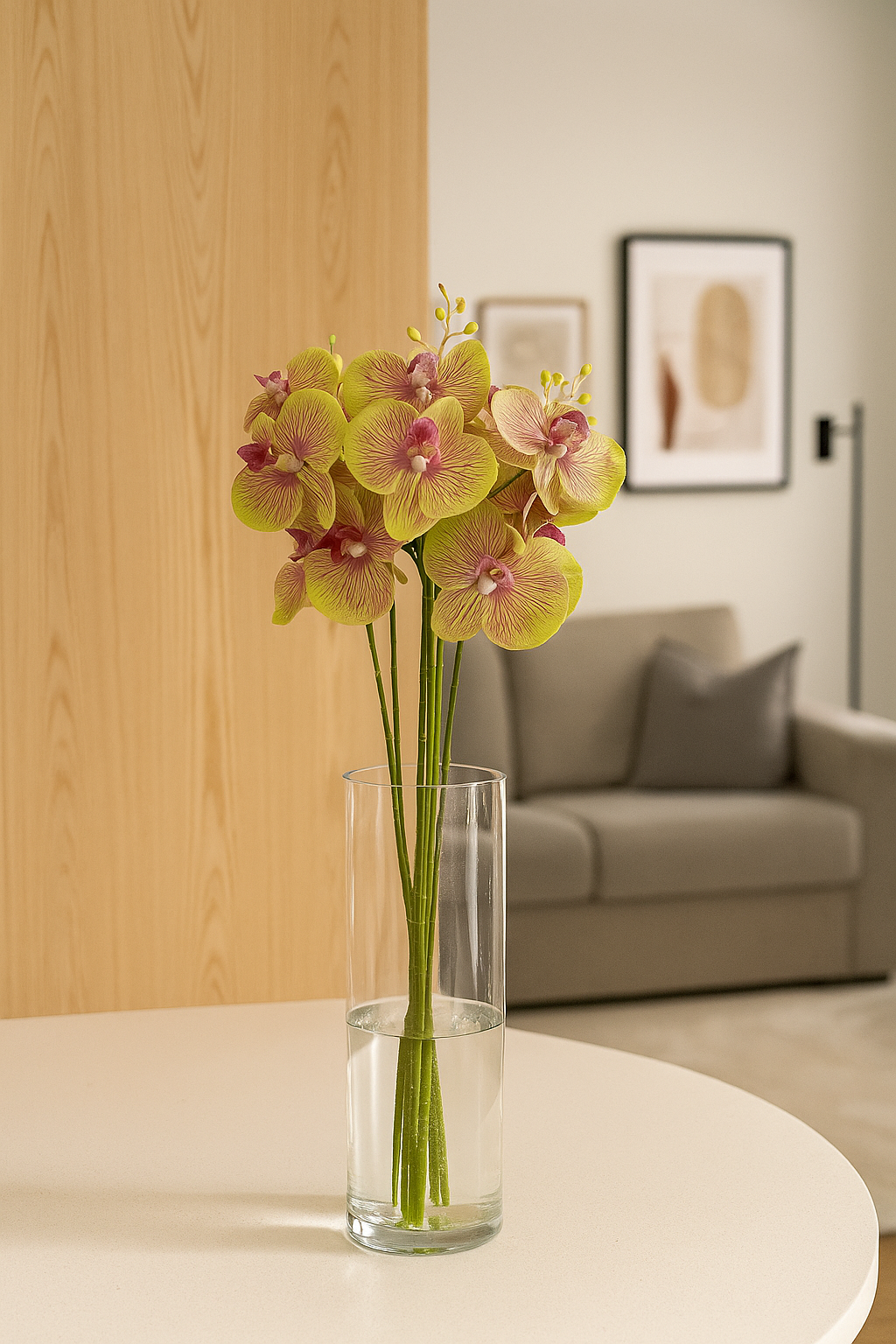 Cymbidium Stick 30" Light Green Pink (Pack of 10)