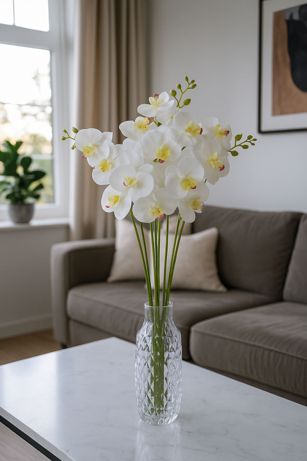 Cymbidium Stick 30" White (Pack of 10)