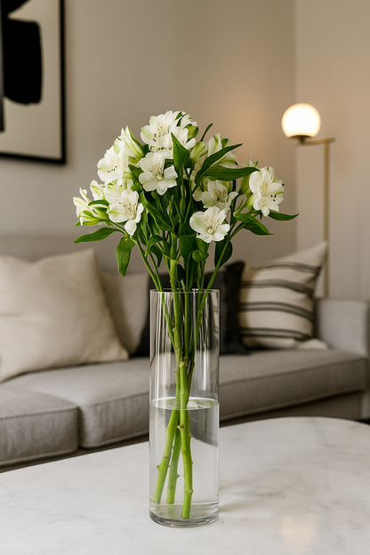 Acrylic Cylinder Vases For Floral Arrangement & Gifting (58cm)