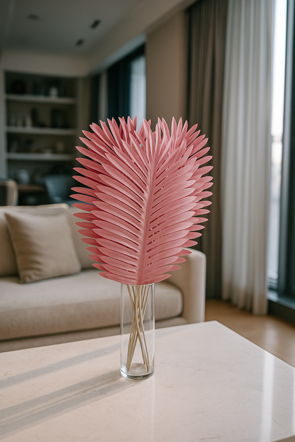 Palm Leaf Stick Big25X11'' Pink (Pack of 10)