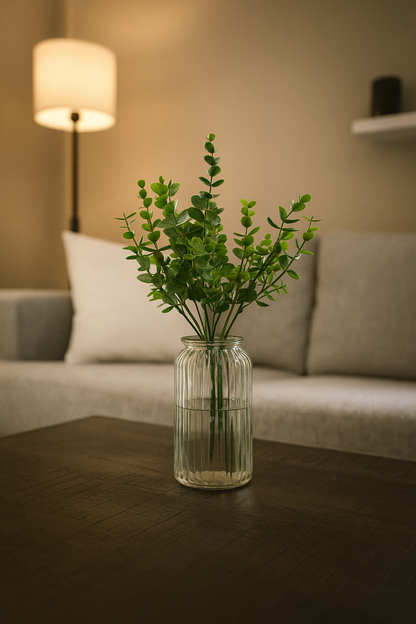 Eucalyptus Bunch 30cm D/s Green White (Pack of 5)