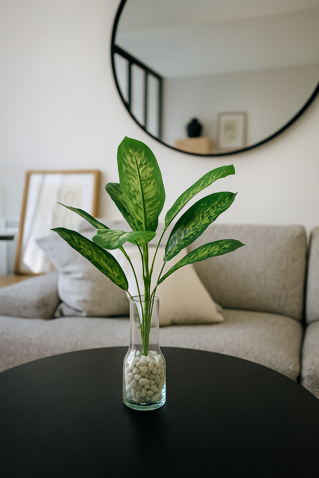 Artificial Dieffenbachia Bunch D/s Green (Pack of 5)
