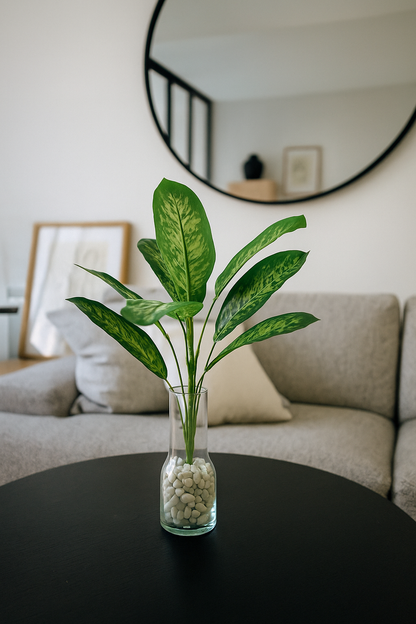 Artificial Dieffenbachia Bunch D/s Green (Pack of 5)