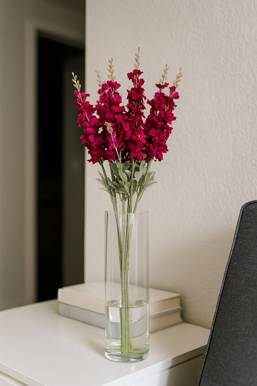 Delphinium Stick 23 Head 85cm Rustic Purple (Pack of 10)