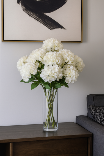 Hydrangea Stick 3 Head 27.5" Off White (Pack of 10)