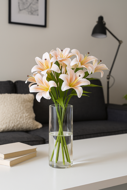 Lily Stick 28" White Brown (Pack of 10)