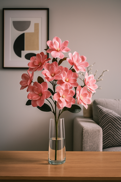 Magnolia Stick 3 Head 82cm Pink (Pack of 10)