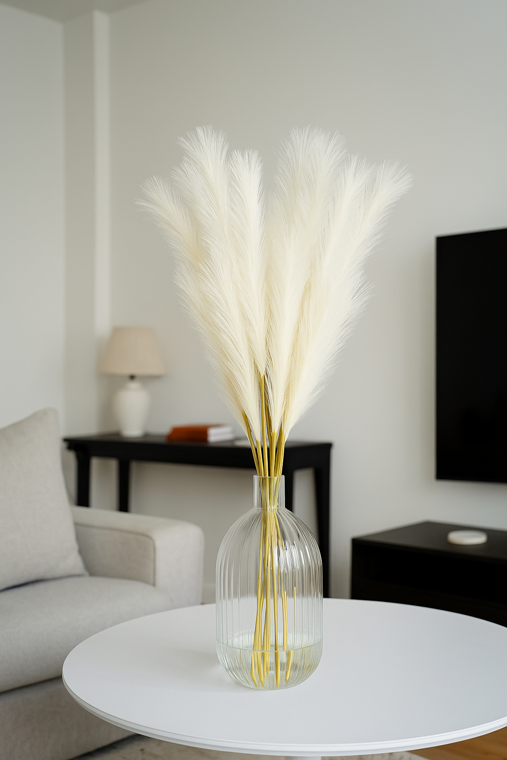 Pampas Grass Bunch 20 Stick 46.5" White (Pack of 10)