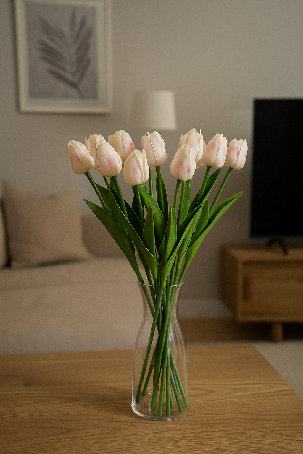 Tulip Stick 13" White (Pack of 10)