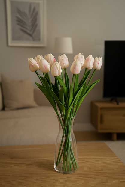Tulip Stick 13" White (Pack of 10)