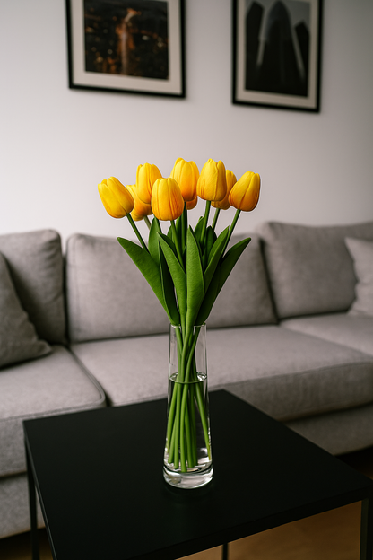 Tulip Stick 13" Yellow Orange (Pack of 10)