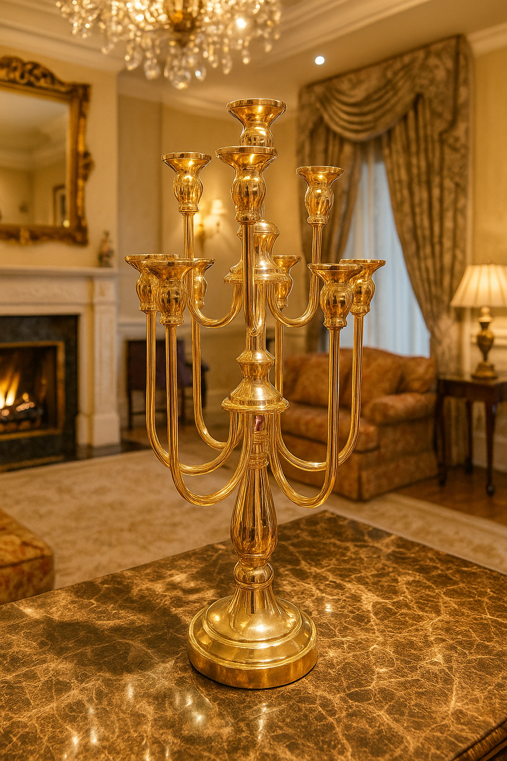 Royal Gala Candelabra (58cm) Golden