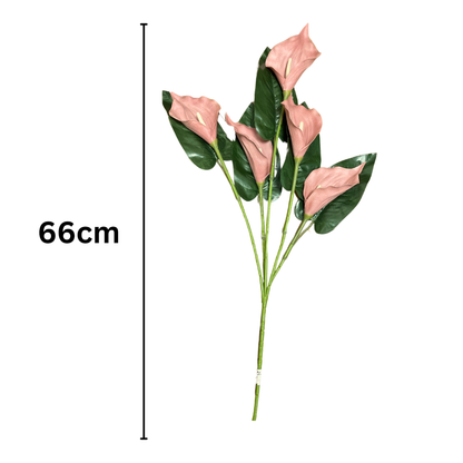 Cala Lily Stick 5 Head 34" Onion Pink (Pack of 10)