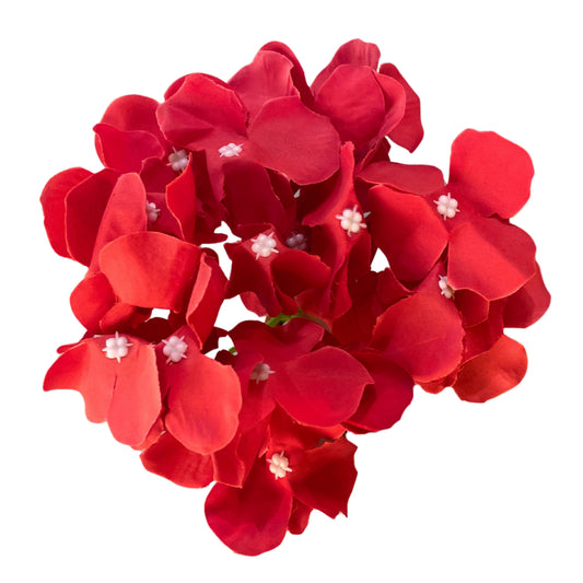 Red Flr Hydrangea 27 Petals (Pack of 100)