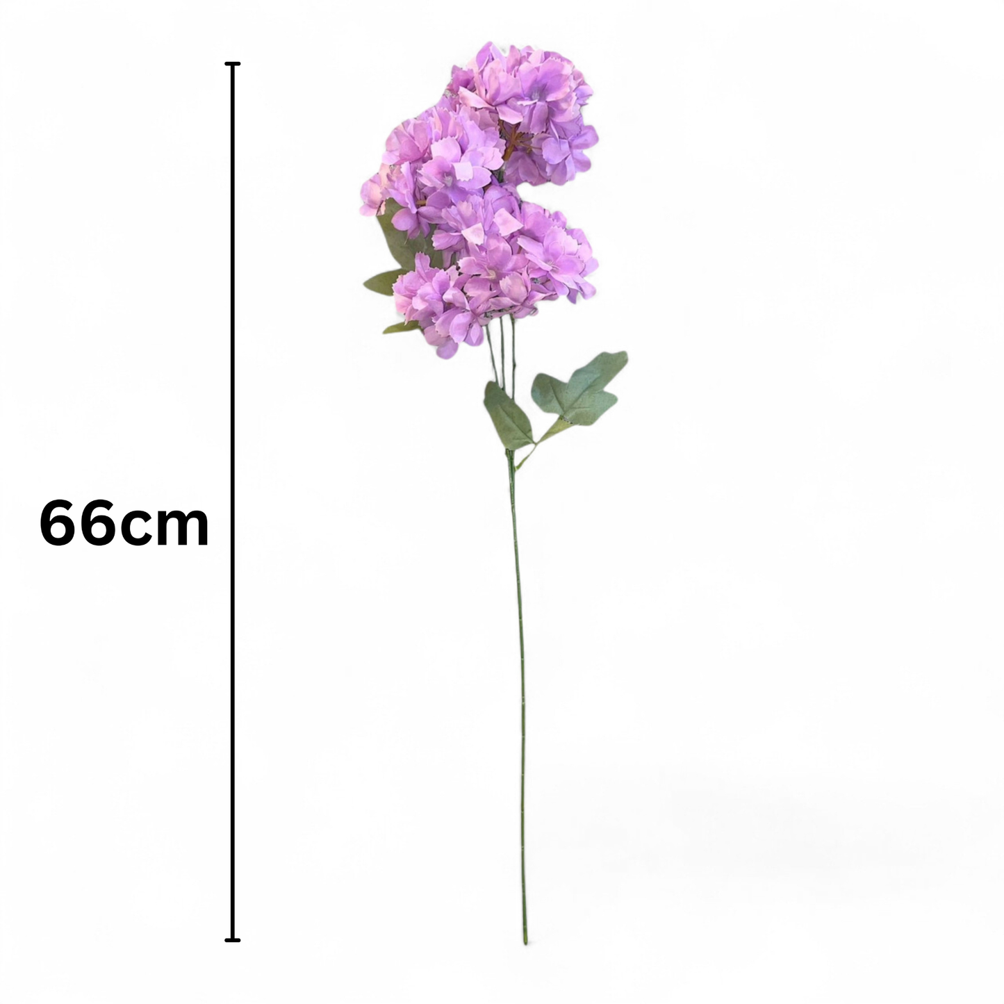Hydrangea Stick 3 Head 27.5" Light Purple (Pack of 10)