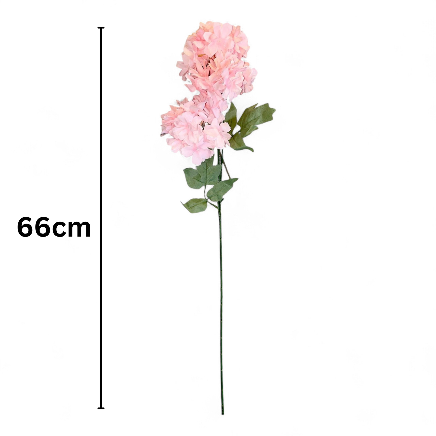 Hydrangea Stick 3 Head 27.5" Light Pink (Pack of 10)