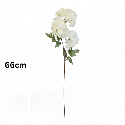 Hydrangea Stick 3 Head 27.5" Off White (Pack of 10)