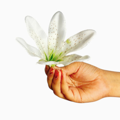 Off White Flr Lily Head ( Pack of 100)