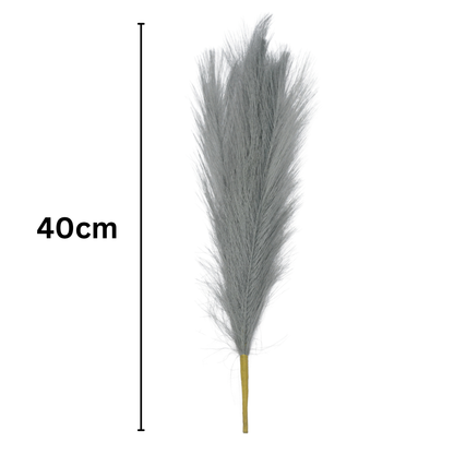 Pampas Grass Stick 17" Grey (Pack of 10)