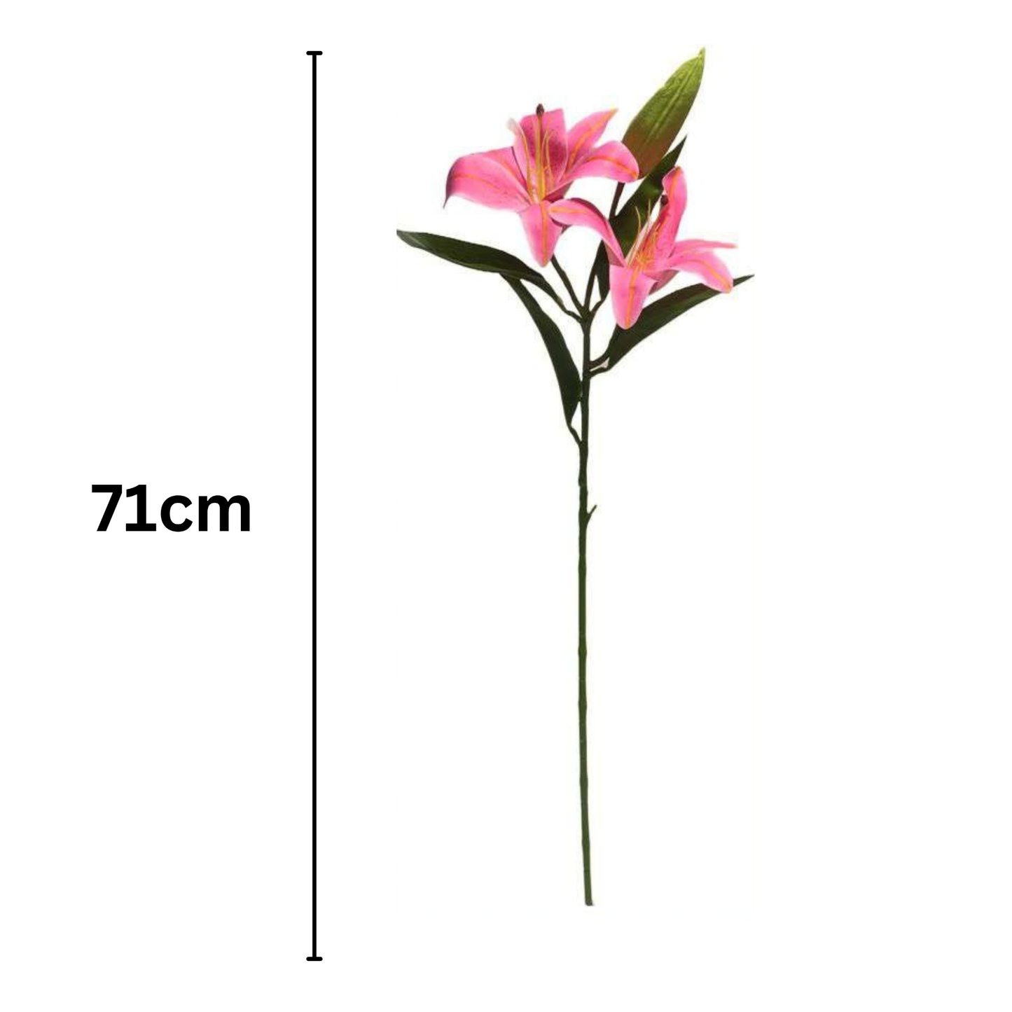 Lily Stick 28" Light Pink (Pack of 10)