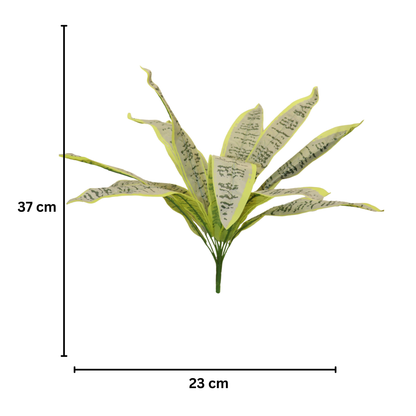 Bunch Leaf Plant 12 Head D/s Green Light Green (Pack of 5)