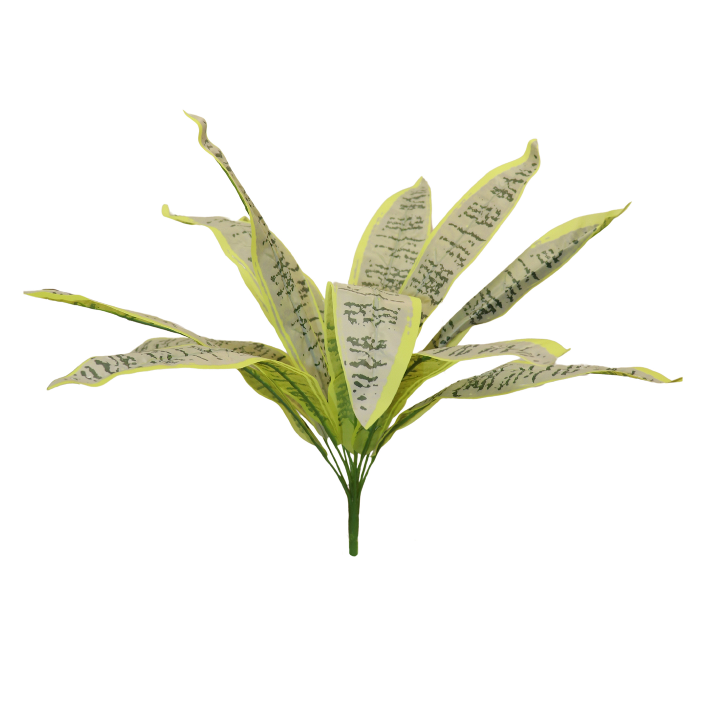 Bunch Leaf Plant 12 Head D/s Green Light Green (Pack of 5)