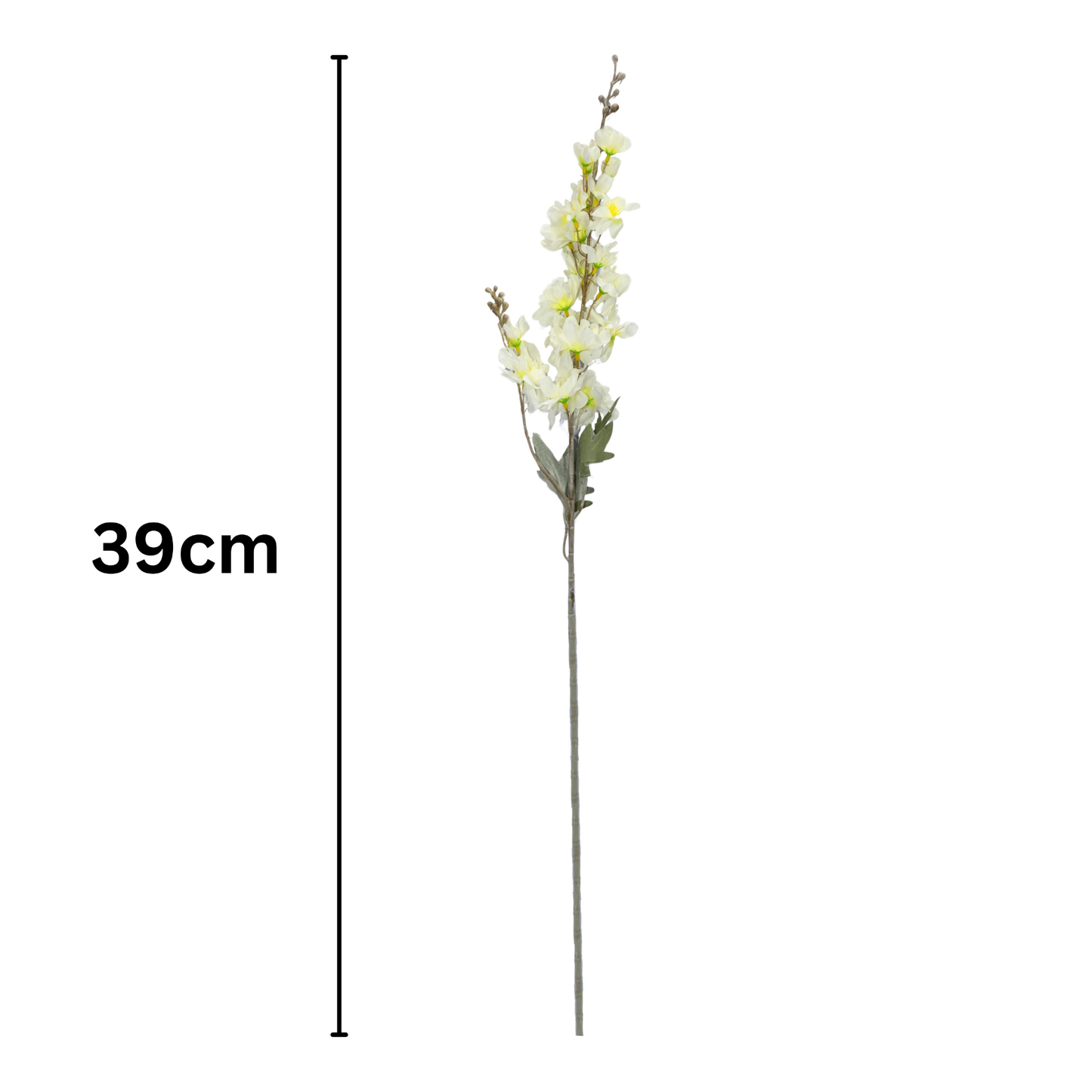 Delphinium Stick 23 Head 85cm Off White (Pack of 10)
