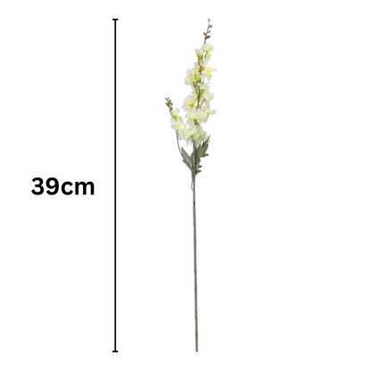 Delphinium Stick 23 Head 85cm Off White (Pack of 10)
