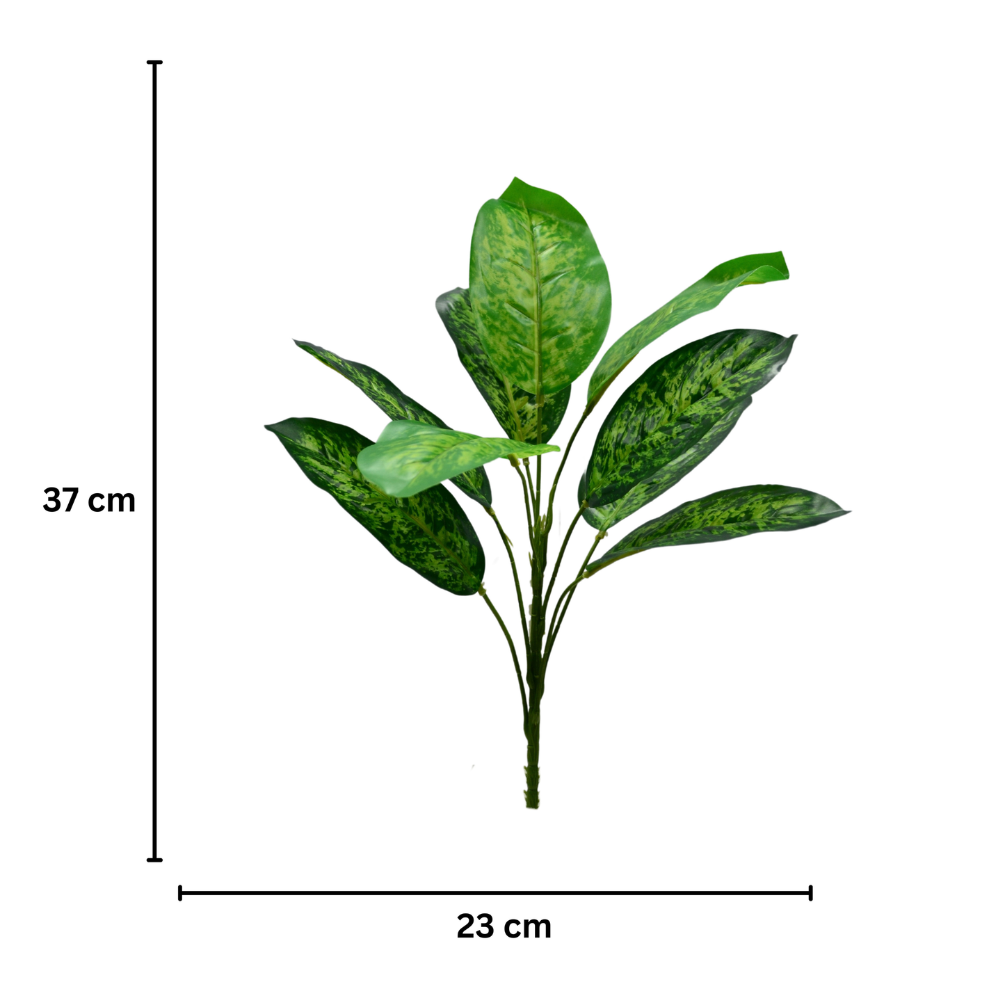 Artificial Dieffenbachia Bunch D/s Green (Pack of 5)