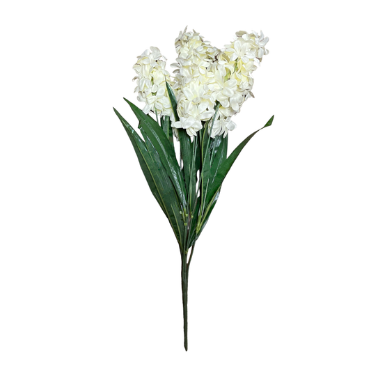 Bunch Hyacinth 7Stick 27" Off White (Pack of 5)