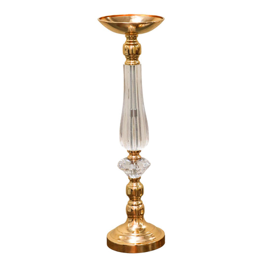 Metal Candle Stand (52.5cm)  Golden