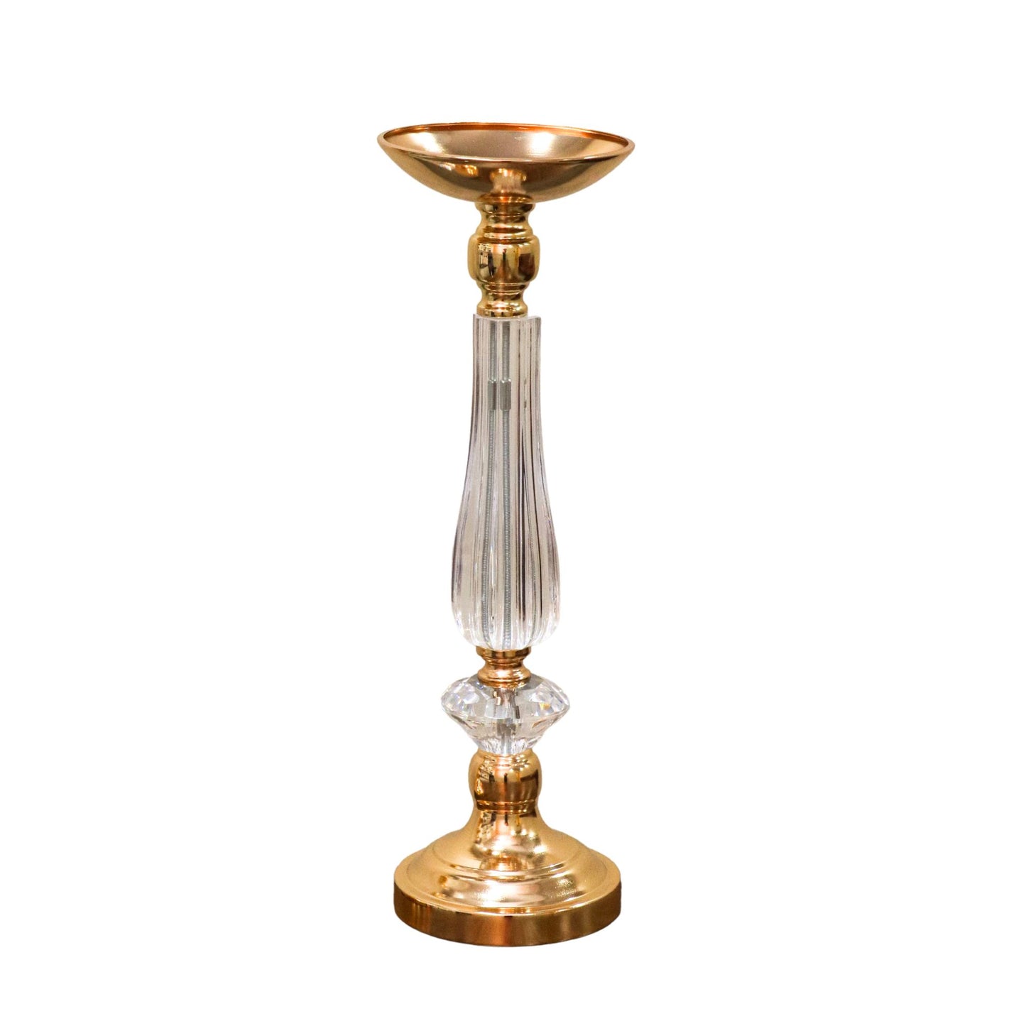 Luxury Gold Candle & Flower Stand (47cm)