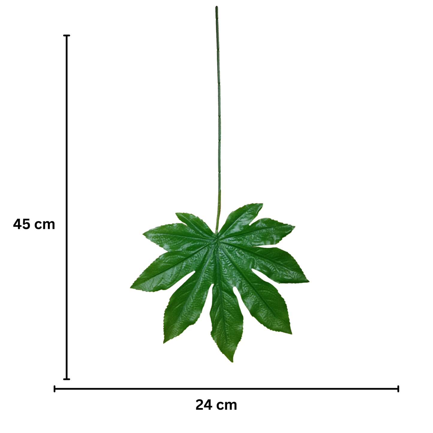 Leaf Stick Mapple 45x24 cm Green (Pack of 10)