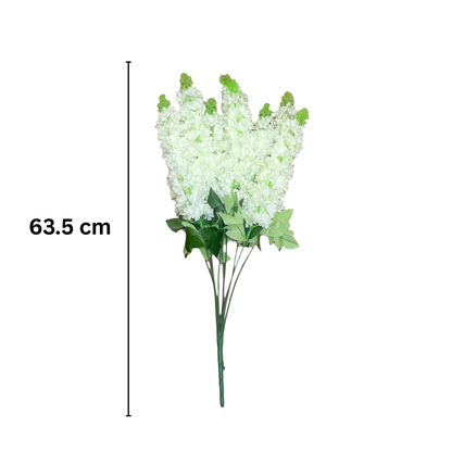 Bunch Hyacinth 9Stick White (Pack of 5)