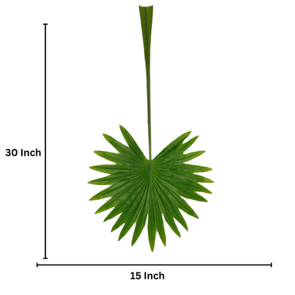 Palm Leaf Round 30" x 15" Green (Pack of 10)